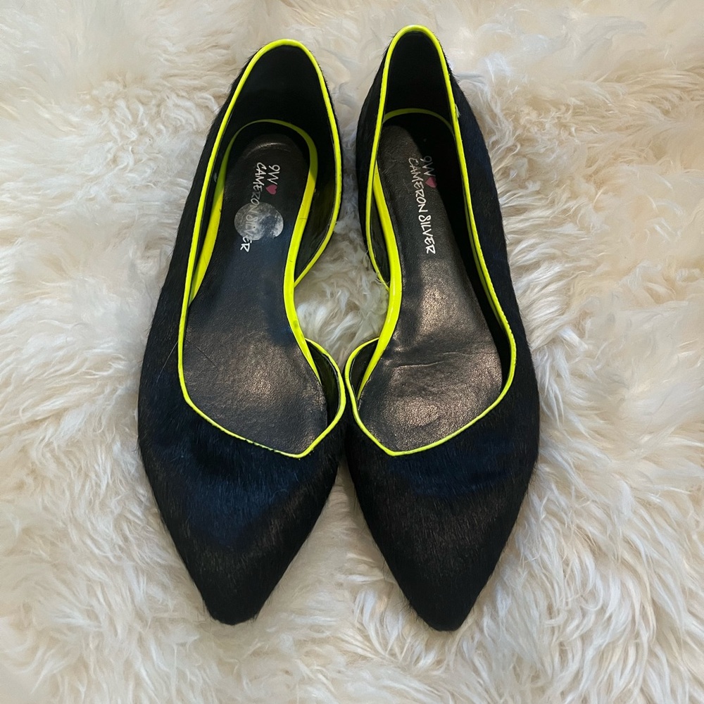 Nine West x Cameron Silver Flats Size 8.5